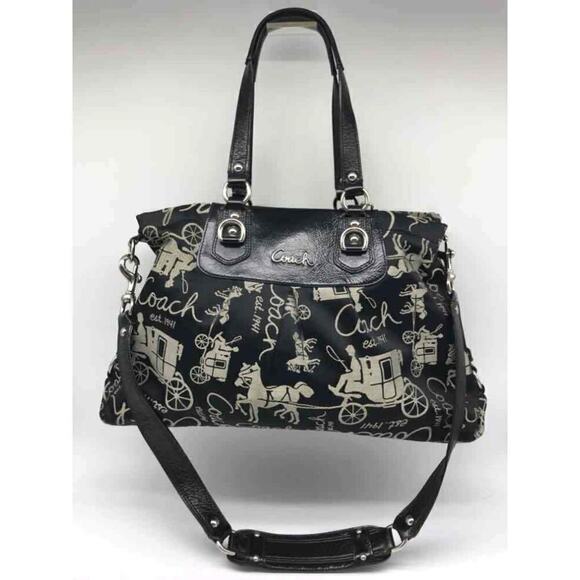 Coach Ashley Grace Horse & Carriage Anniversary satchel bag F15656 - Picture 1 of 11